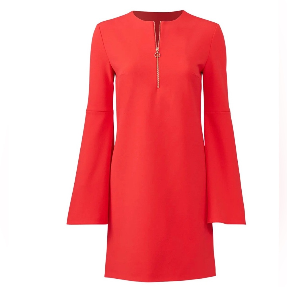 Tibi Size 00 Red Shift Dress